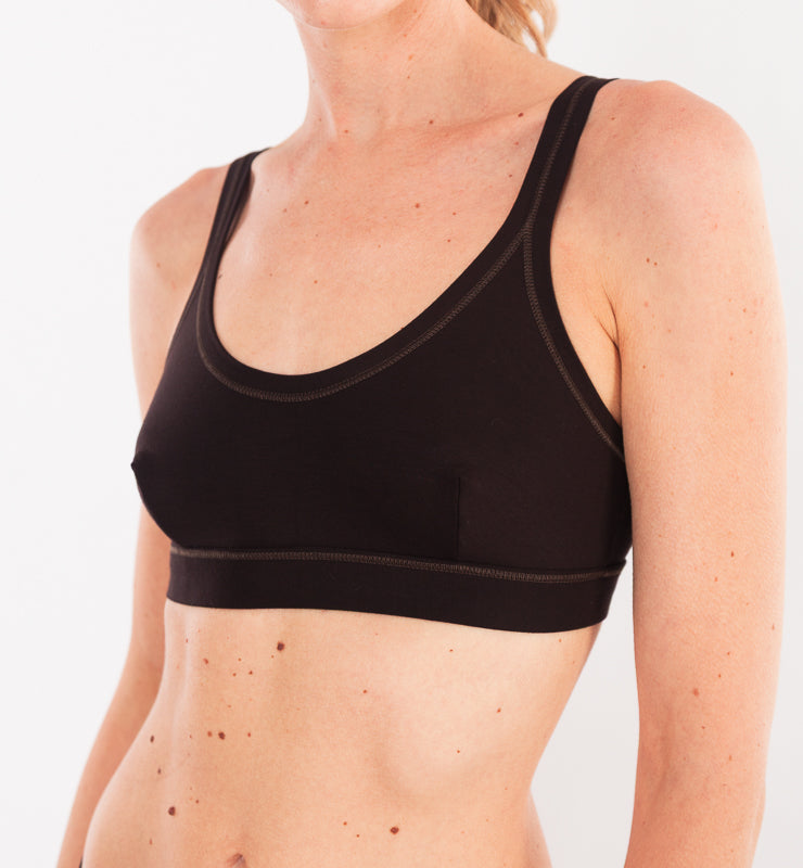 Reggiseno bralette in tessuto naturale