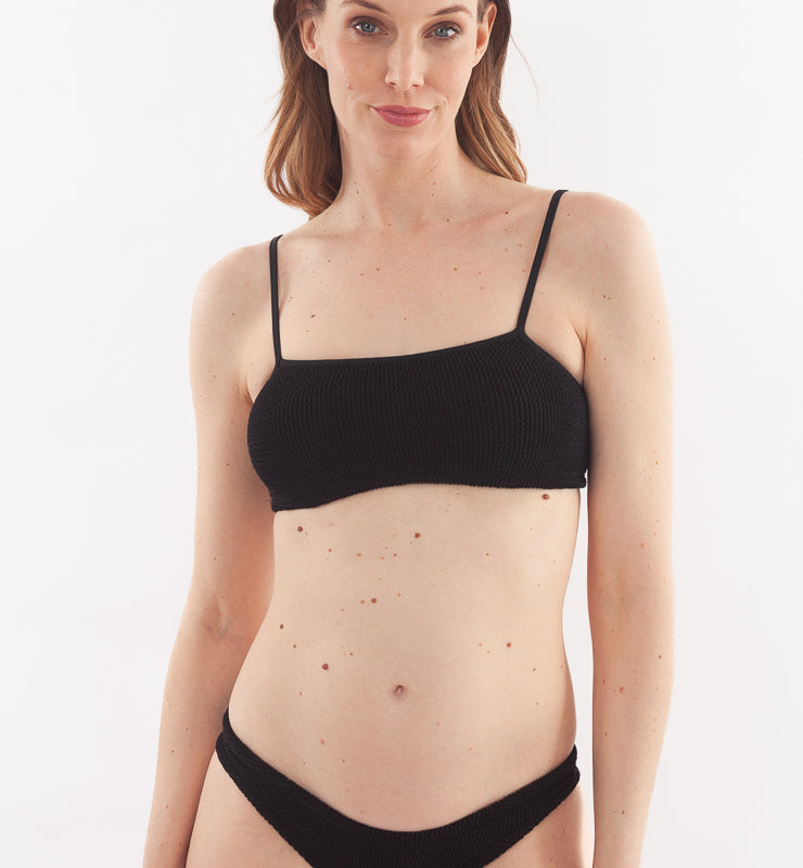 Brazilian slip eco bikini in ECONYL® regenerated nylon