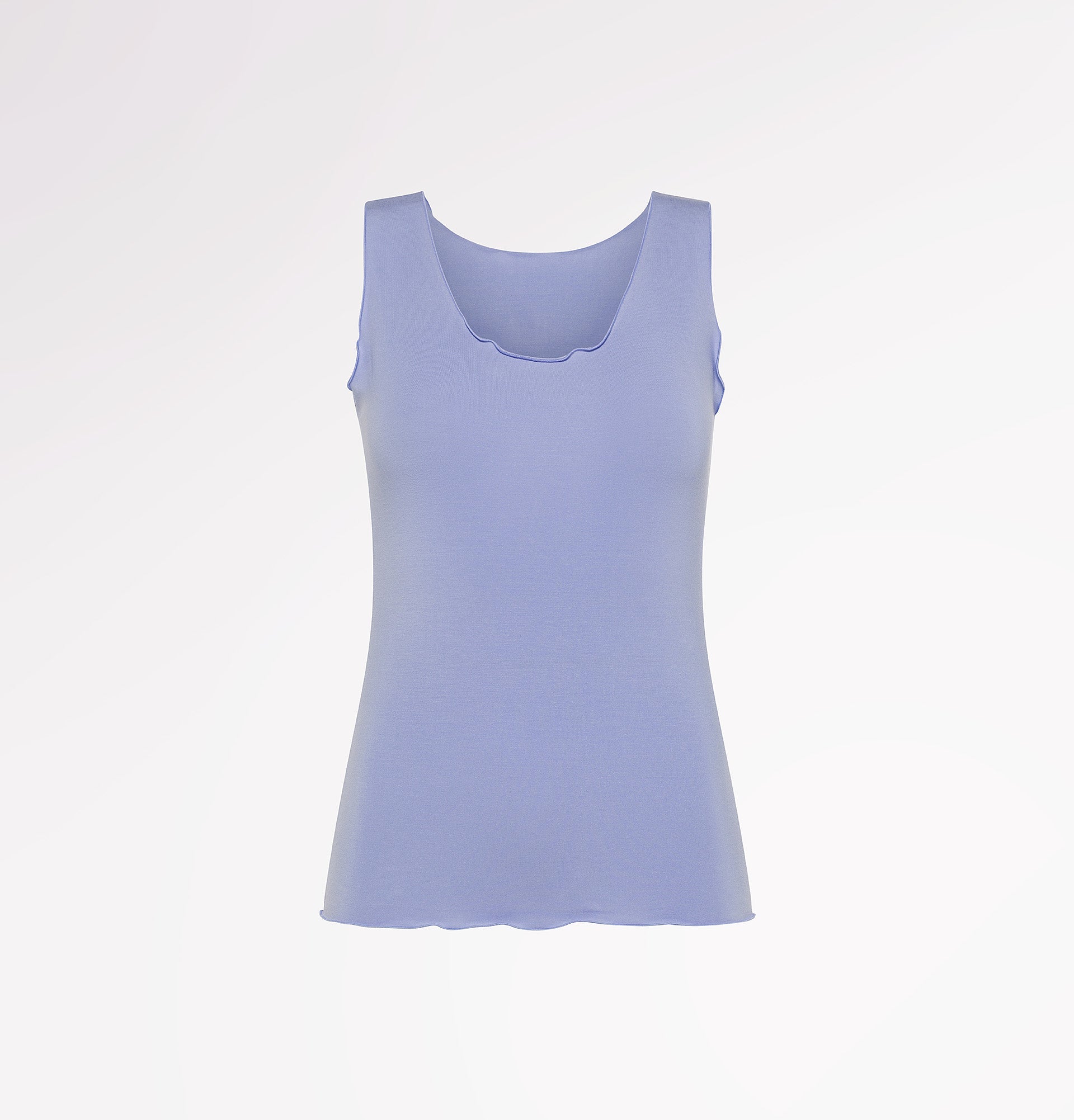 Canotta arricciata spalla larga in TENCEL™