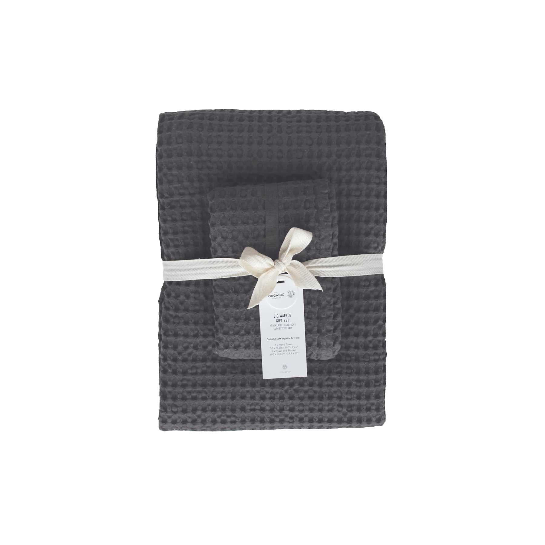 Set regalo asciugamani Big Waffle in cotone biologico - CASAGIN