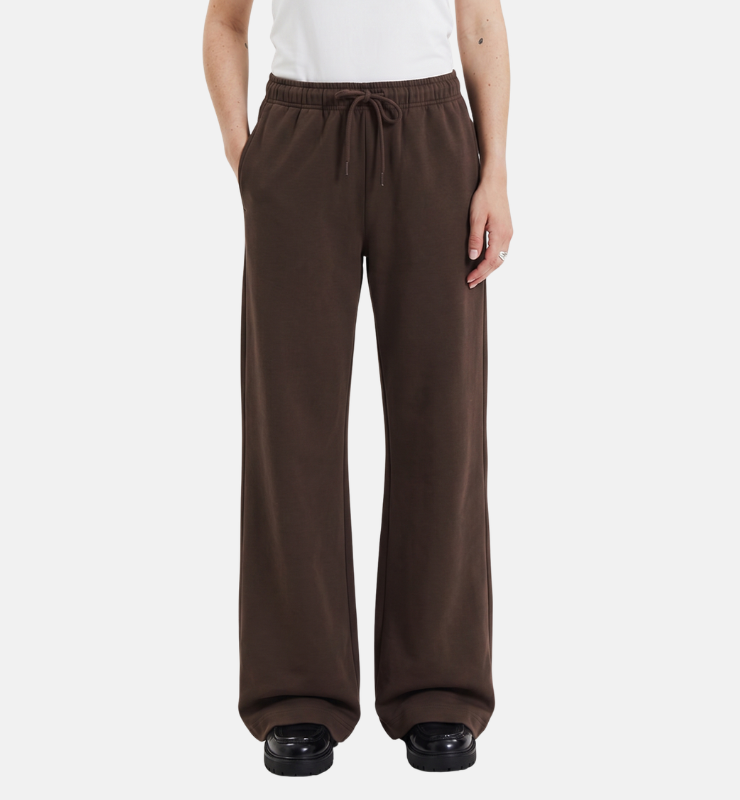 Pantaloni palazzo felpa in Cotone Biologico