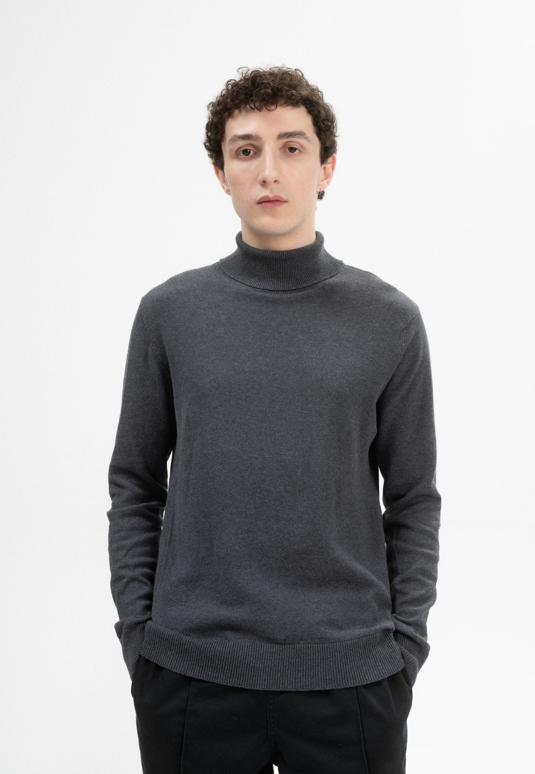 Maglioncino a collo alto in Cotone Organico GOTS - CASAGIN