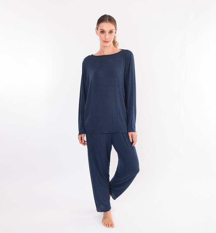 Pigiama in TENCEL™ cashmere a manica lunga
